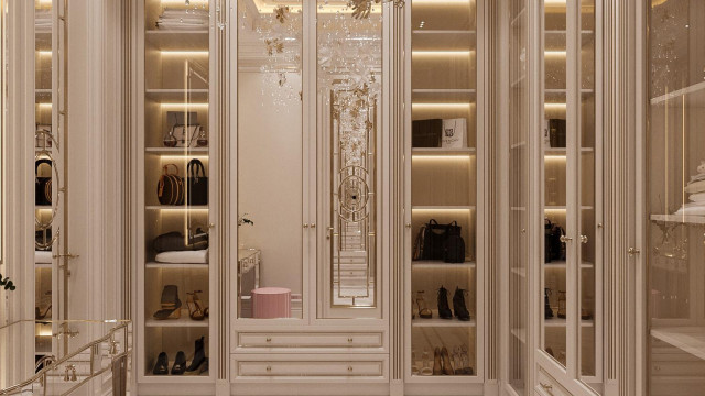 Dressing room interior design Dubai