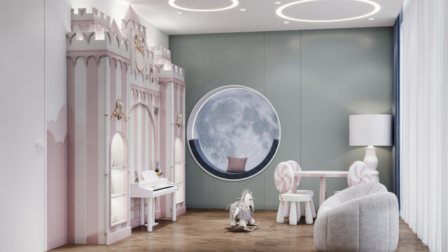 Contemporary children's bedroom Dubai