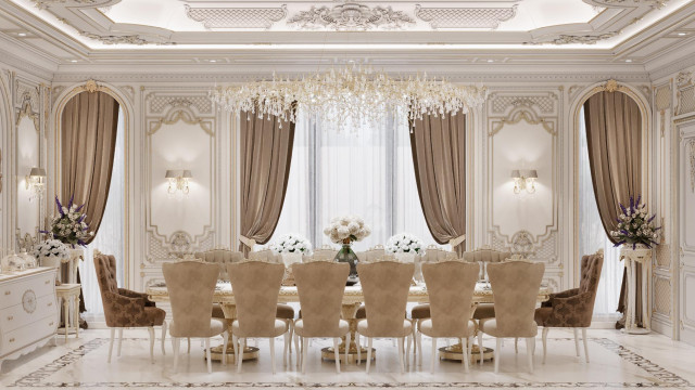 Custom dining room design Dubai