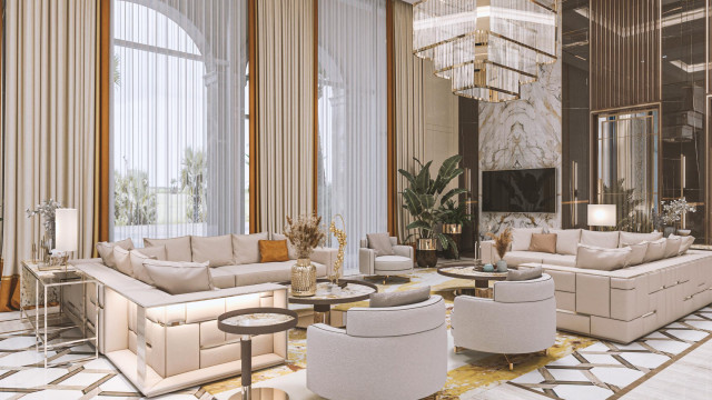 Luxury family room design UAE