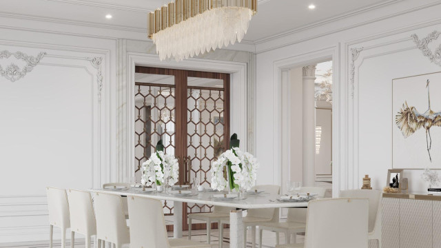 Modern dining room design Dubai