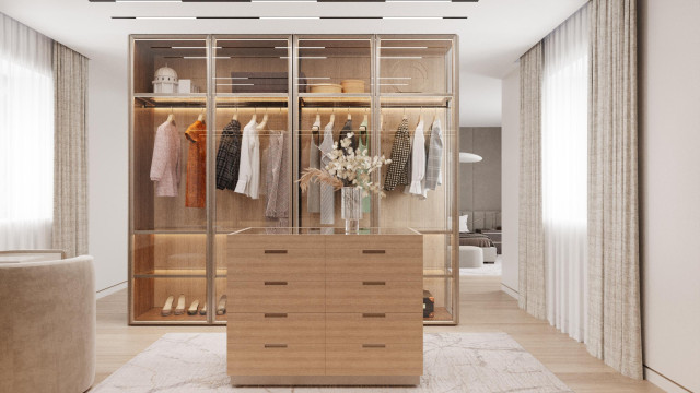 Walk-in closet design Dubai