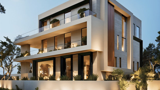 Dubai villa facade design