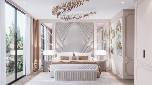 Contemporary bedroom design Dubai