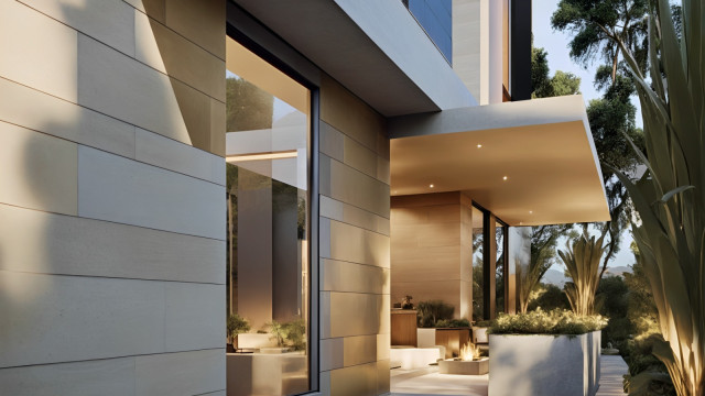 Dubai villa facade design