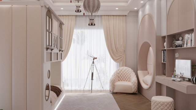 Contemporary children's bedroom Dubai