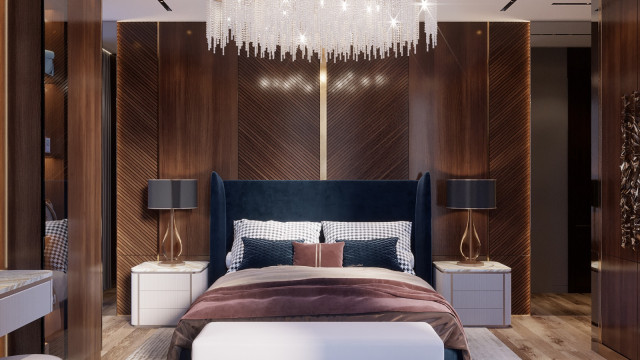 Luxury bedroom interiors Dubai