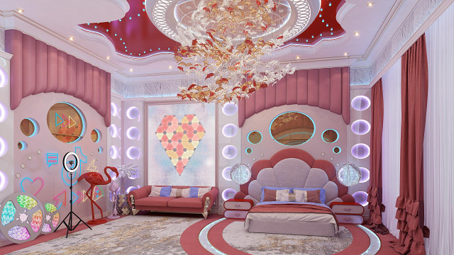 Luxury kids' room interiors Dubai