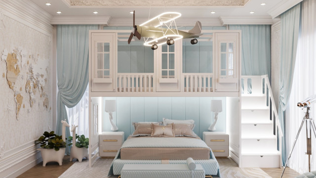 Luxury kids' room interiors Dubai