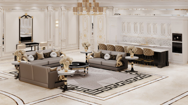 Living room decoration Dubai