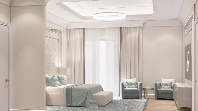 Bedroom lighting design Dubai