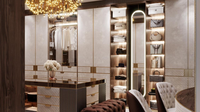 Walk-in closet design Dubai