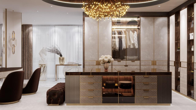 Walk-in closet design Dubai