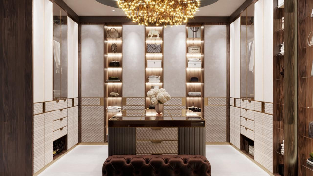 Walk-in closet design Dubai