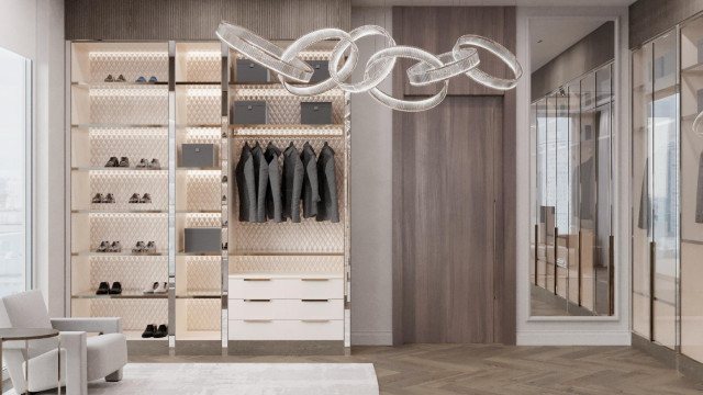 Walk-in closet design Dubai