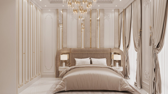 Customized bedroom interiors Dubai