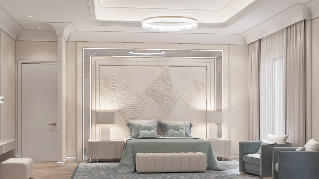 Bedroom lighting design Dubai