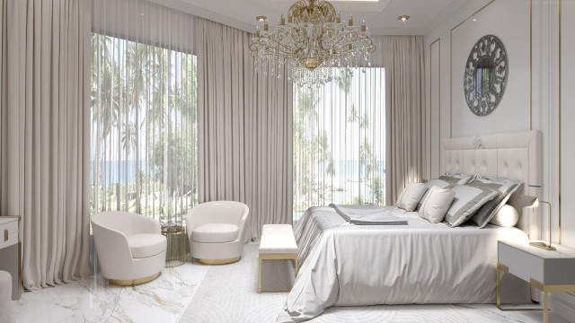 Customized bedroom interiors Dubai