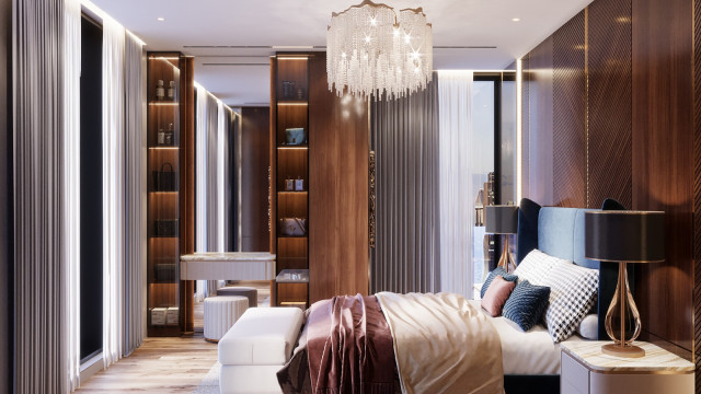 Contemporary bedroom design Dubai