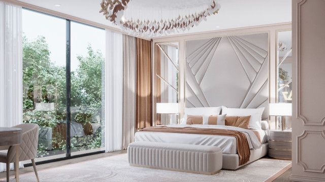 Contemporary bedroom design Dubai