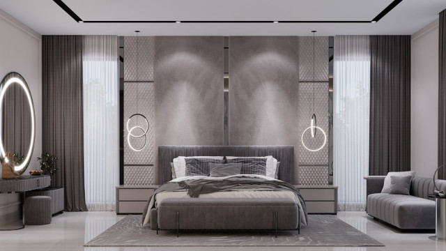 Customized bedroom interiors Dubai