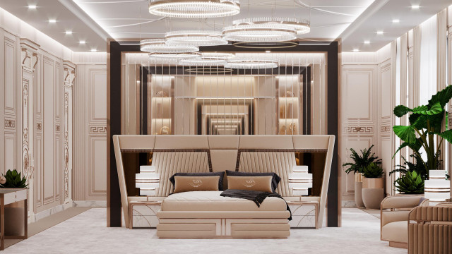 Contemporary bedroom design Dubai