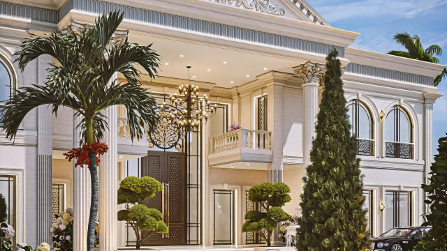 Dubai villa facade design