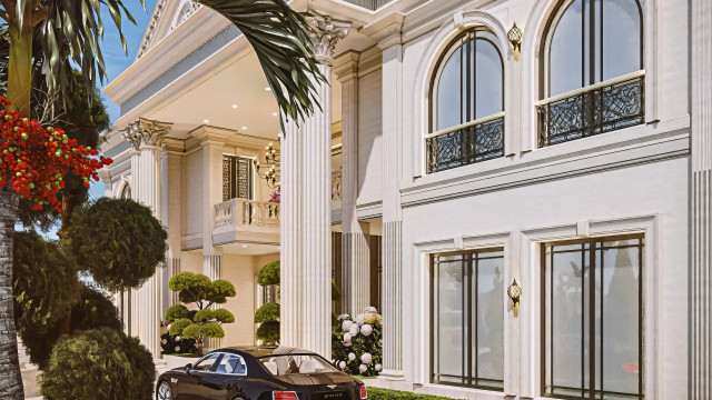 Dubai villa facade design
