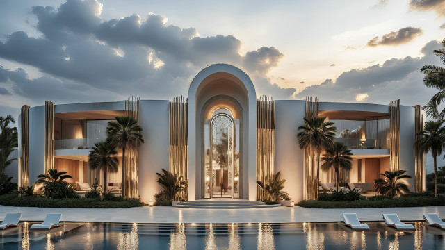 Villa exterior design Dubai