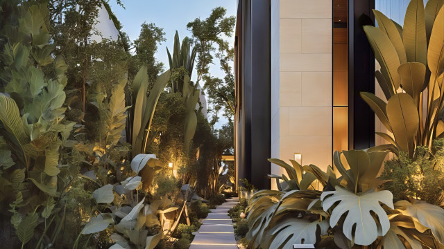 Dubai villa facade design