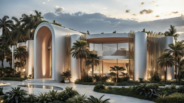 Villa exterior design Dubai