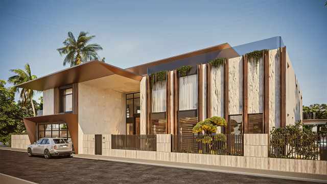 Dubai villa facade design
