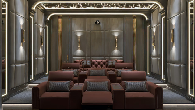 Home cinema interior design Dubai