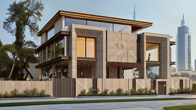 Villa exterior design Dubai