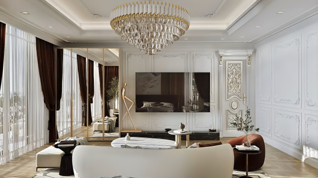 Modern bedroom design Dubai