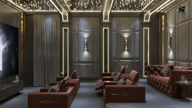 Home cinema interior design Dubai