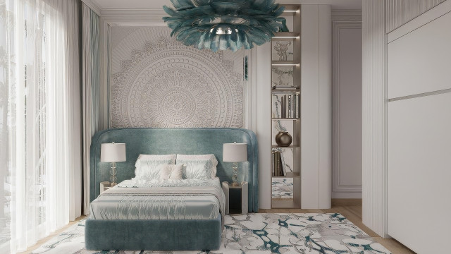 Modern children's room design Dubai
