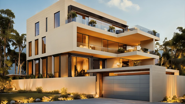 Dubai villa facade design