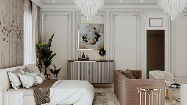 Contemporary bedroom design Dubai
