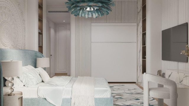 Modern children's room design Dubai