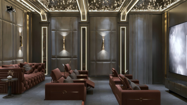 Luxury home cinema fit-out Dubai
