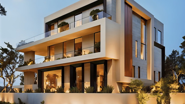 Dubai villa facade design