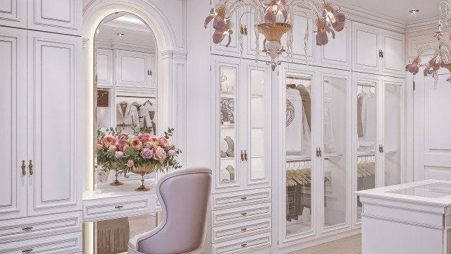 Dressing room interior design Dubai