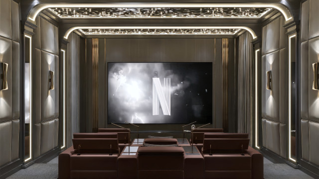Luxury home cinema fit-out Dubai