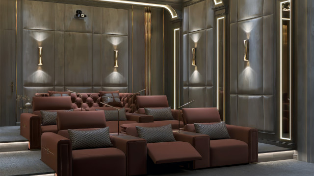 Luxury home cinema fit-out Dubai