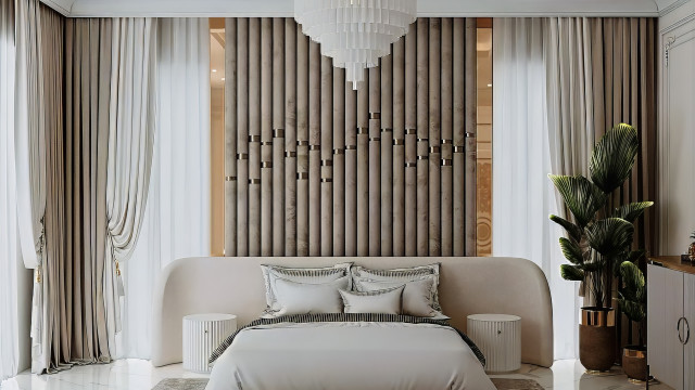 Luxury bedroom interiors Dubai