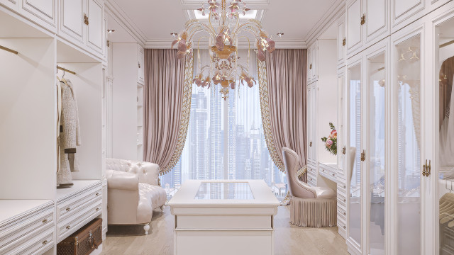 Dressing room interior design Dubai