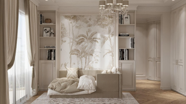 Kids' study area design Dubai