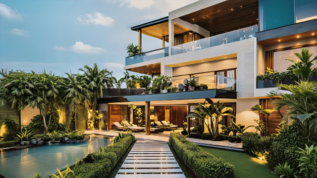Modern exterior design Dubai