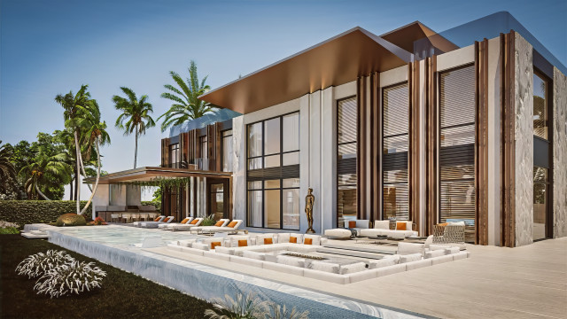 Dubai villa facade design